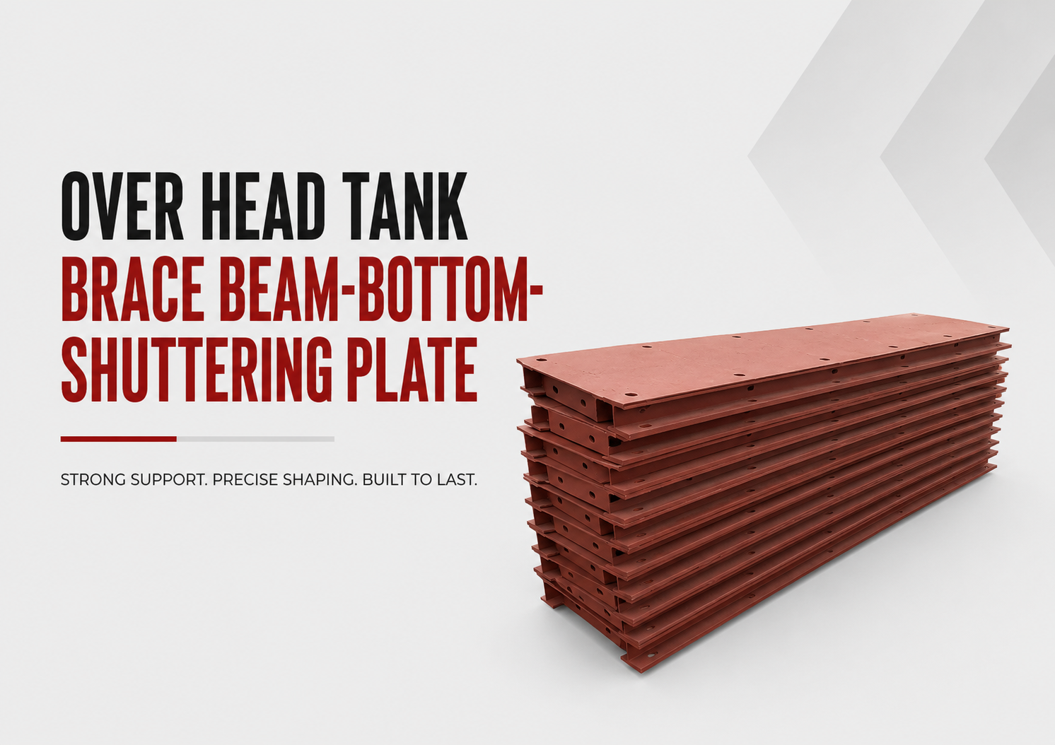OHT Brace Beam Bottom Shuttering Plate